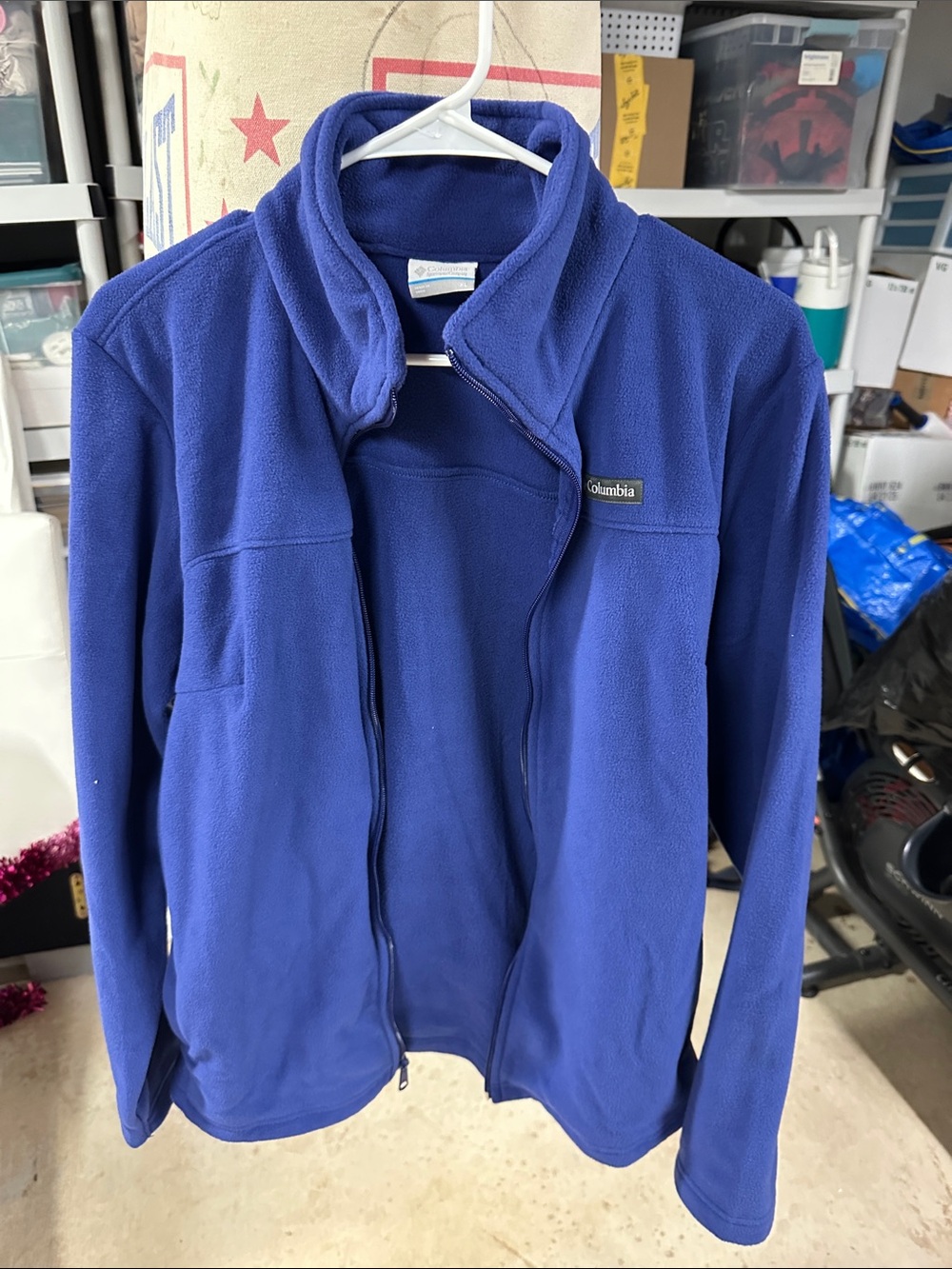 Columbia Royal Blue Full-Zip Fleece Jacket